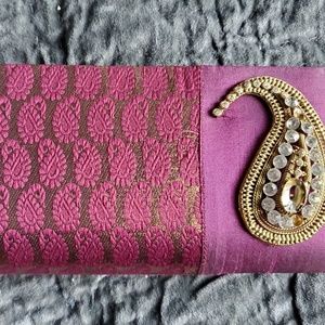 NWOT Silk Clutch